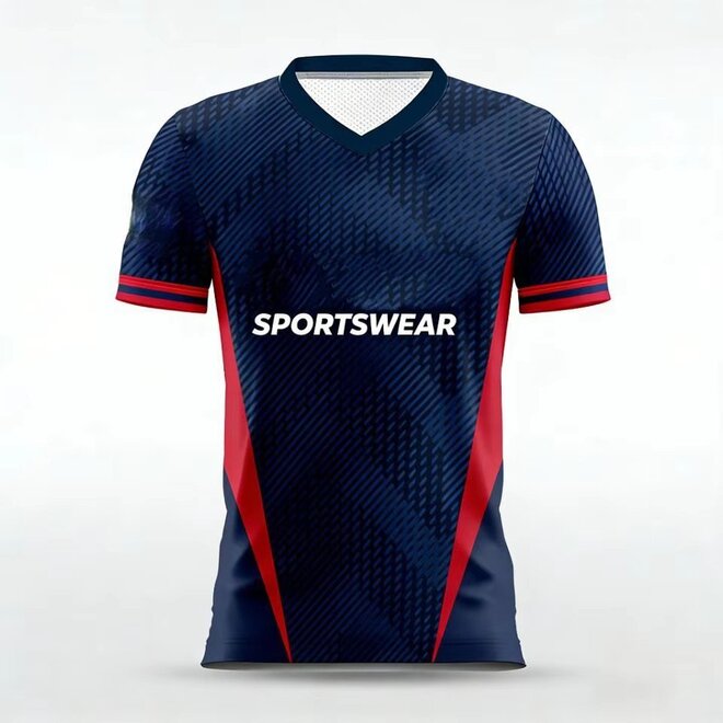 Short Sleeve Quick Dry Polyester Soccer Jersey