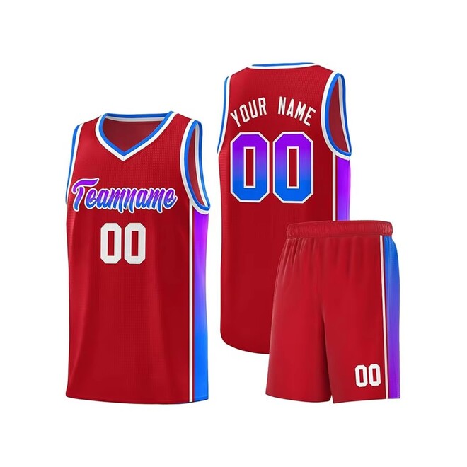 Quick Dry Mesh Breathable Basketball Jersey Uniform Set
