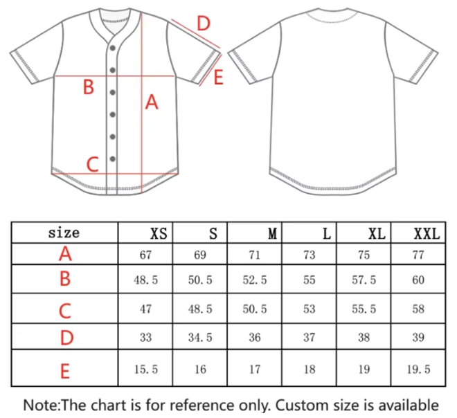 Full Button Baseball Jerseys