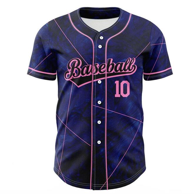 Short Sleeve Printed Baseball Jersey
