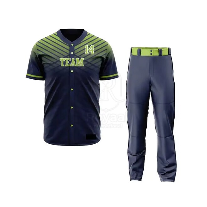 Customized Team Uniforms Breathable Baseball Jersey Set
